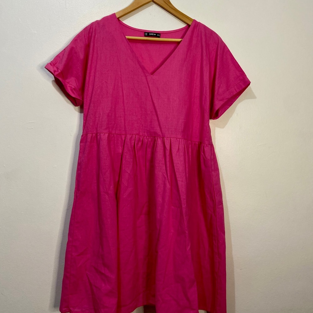 Oversized shirt dress